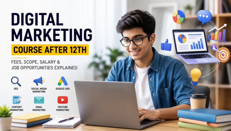 “Digital Marketing Course After 12th: Fees, Scope, Salary & Job Opportunities Explained”