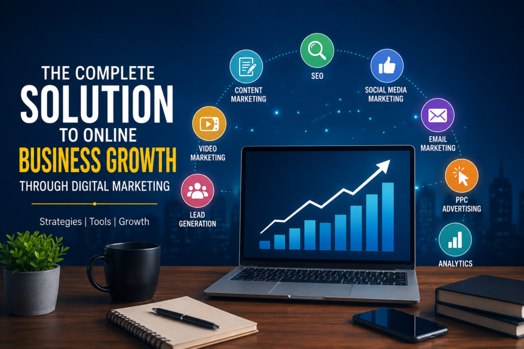 “The Complete Solution to Online Business Growth Through Digital Marketing”